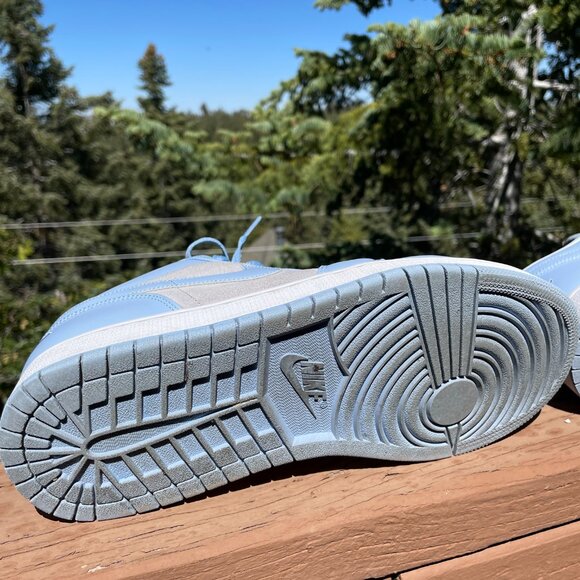 Carolina Blue and Grey Air Jordan 1 - Picture 5 of 5